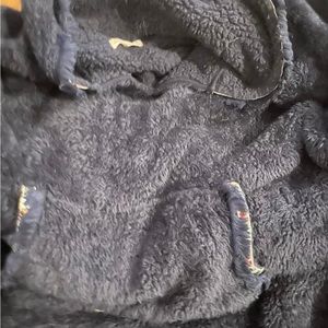 NATURAL LIFE Black Plush Sherpa Hoodie - Women